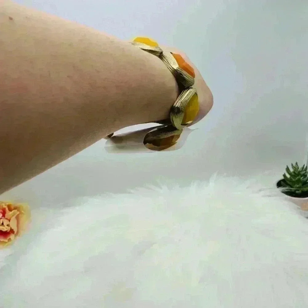 Orange Tones chunky Statement Bracelet 203